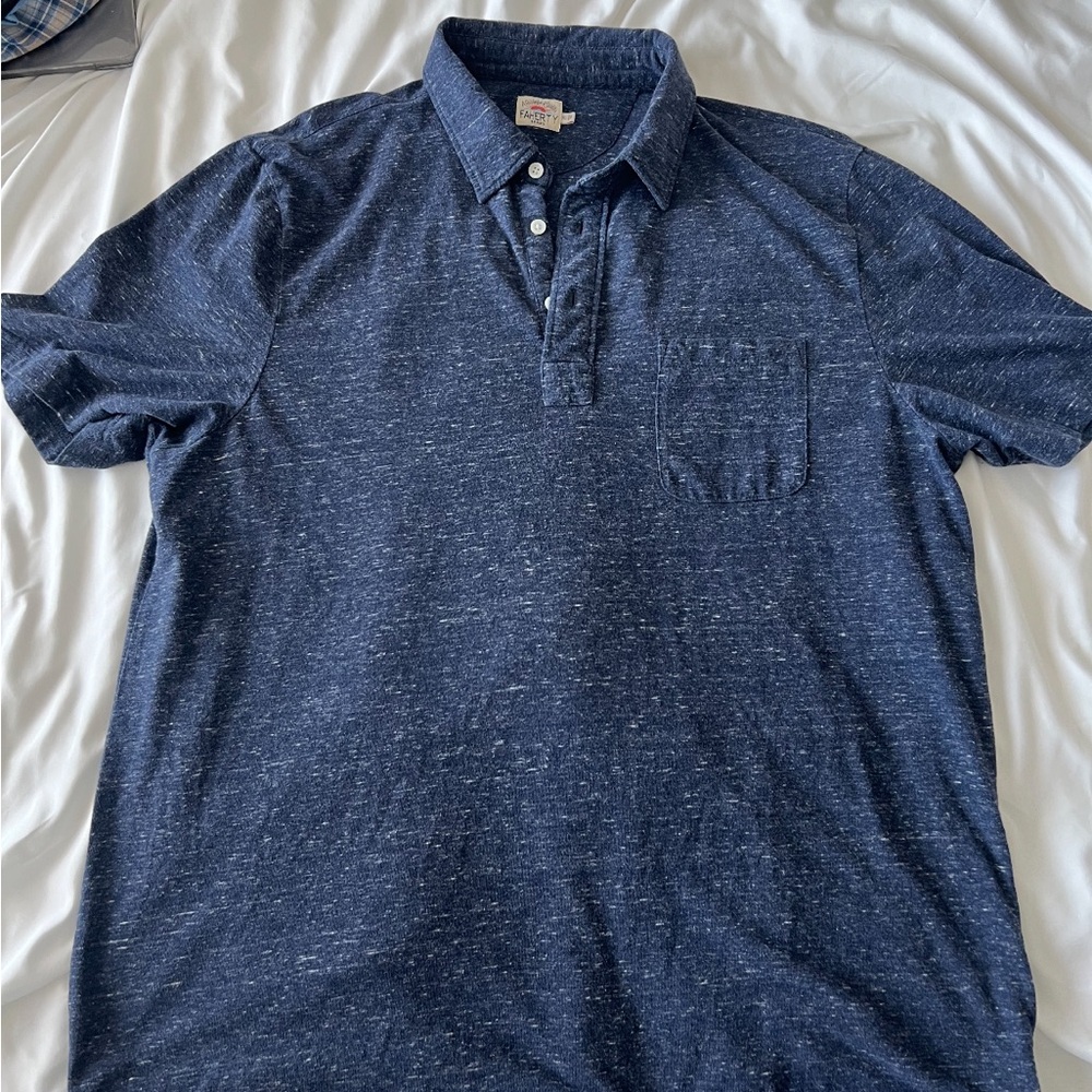 faherty polo blue polo XL
